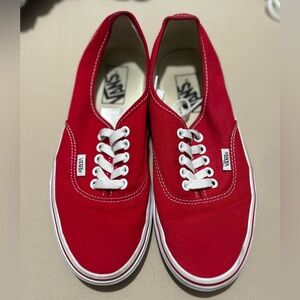 Vans, red, women’s size 8, barely worn